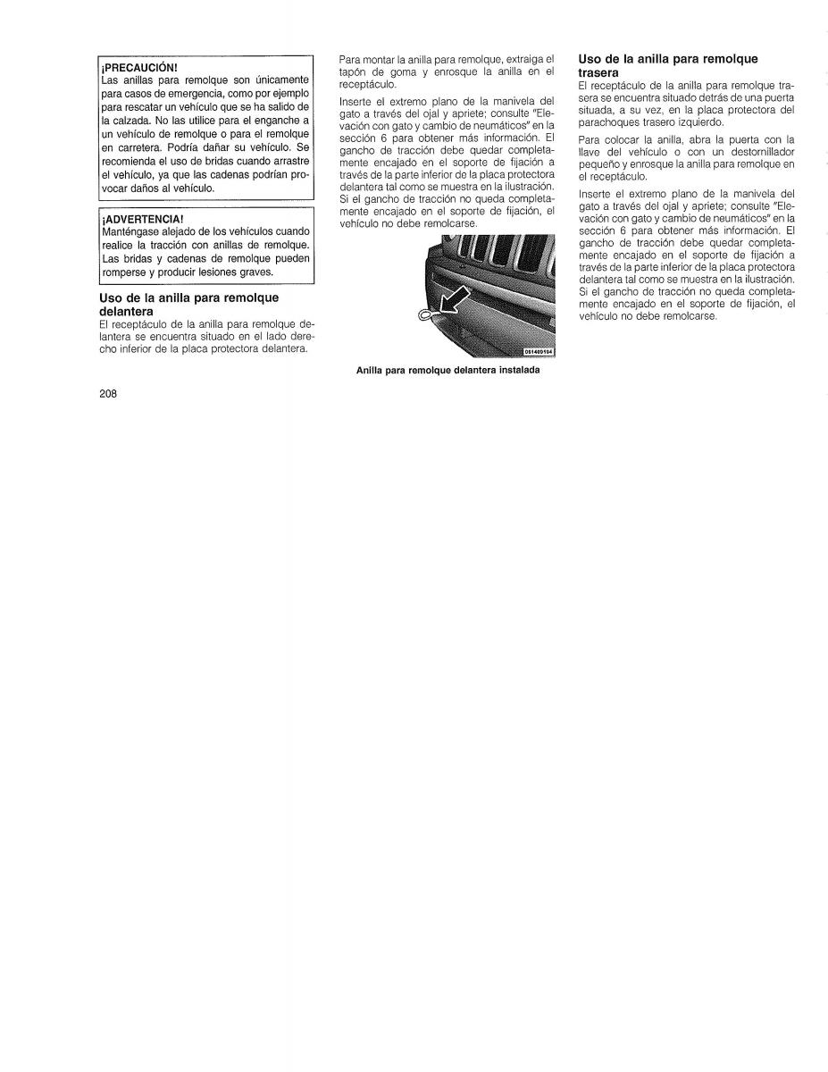 Jeep Patriot manual del propietario / page 210