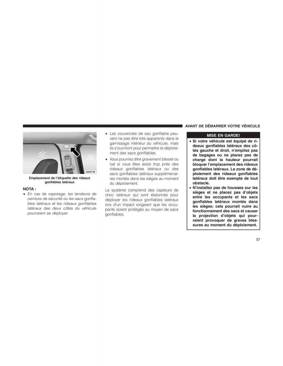 Jeep Patriot manuel du proprietaire / page 59