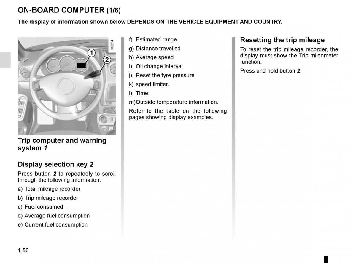 Dacia Duster owners manual / page 56