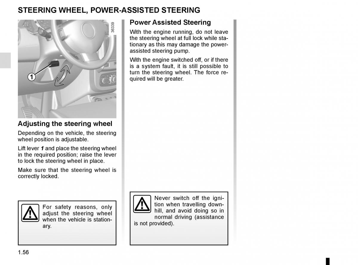 Dacia Duster owners manual / page 62