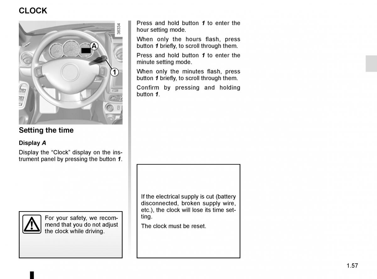 Dacia Duster owners manual / page 63