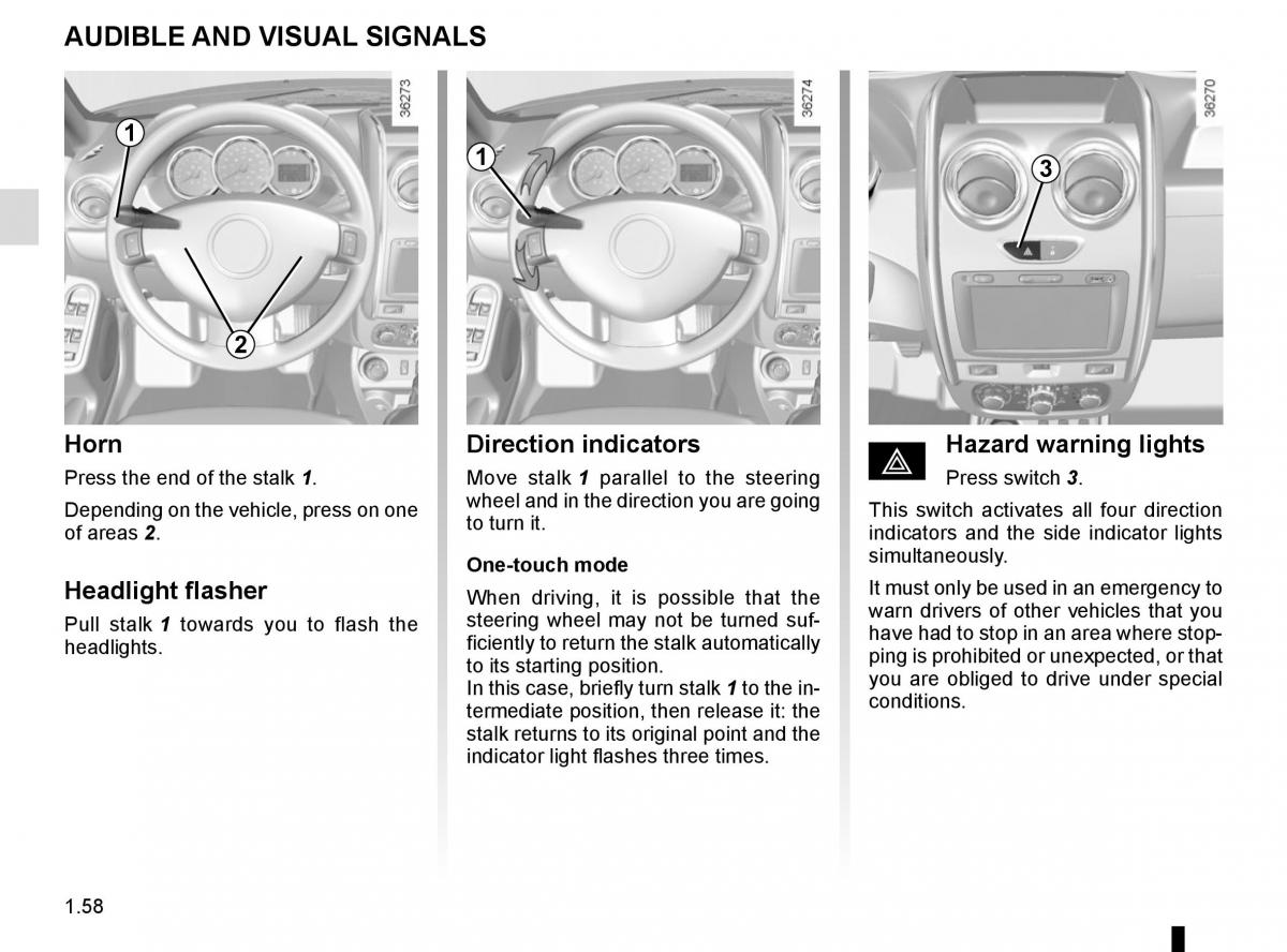 Dacia Duster owners manual / page 64