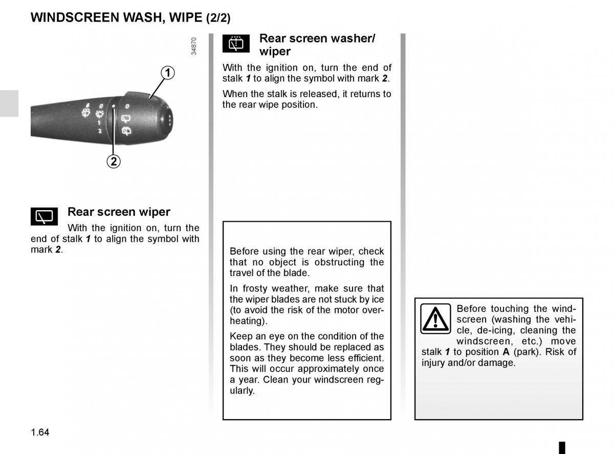 Dacia Duster owners manual / page 70