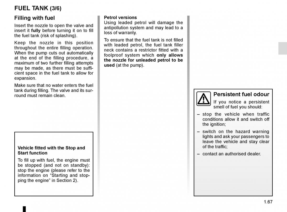 Dacia Duster owners manual / page 73