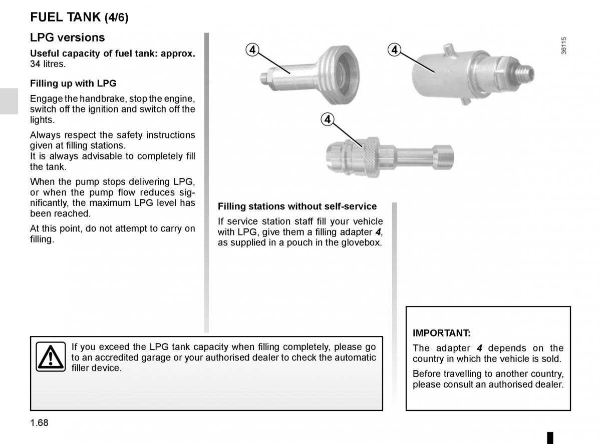 Dacia Duster owners manual / page 74