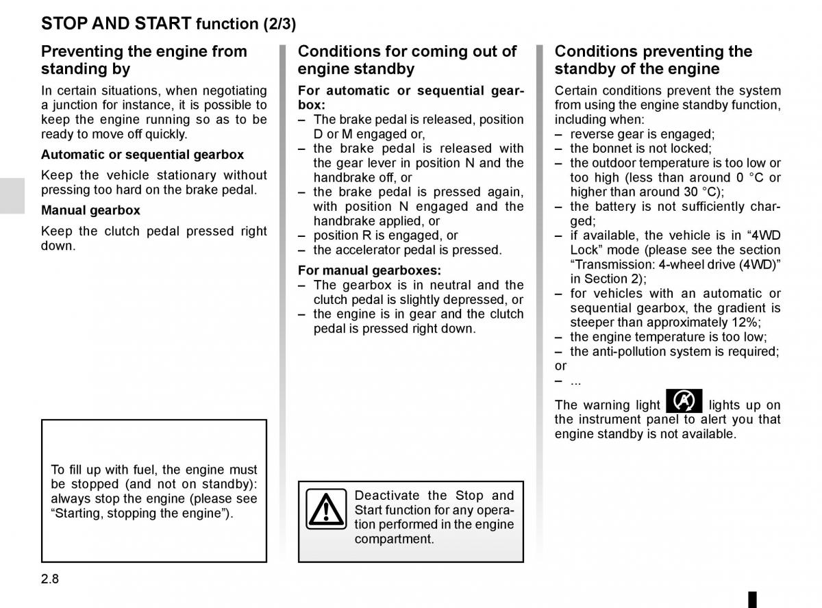 Dacia Duster owners manual / page 84