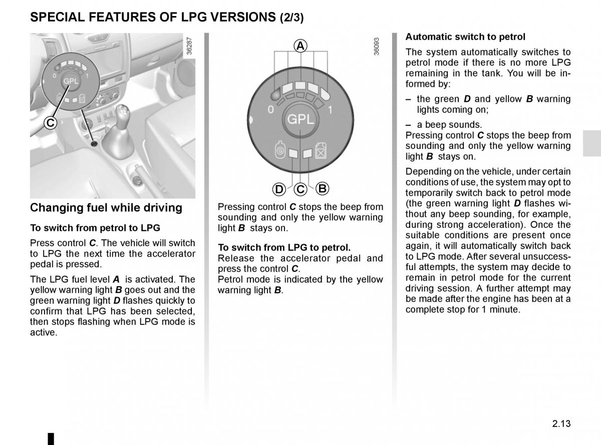 Dacia Duster owners manual / page 89