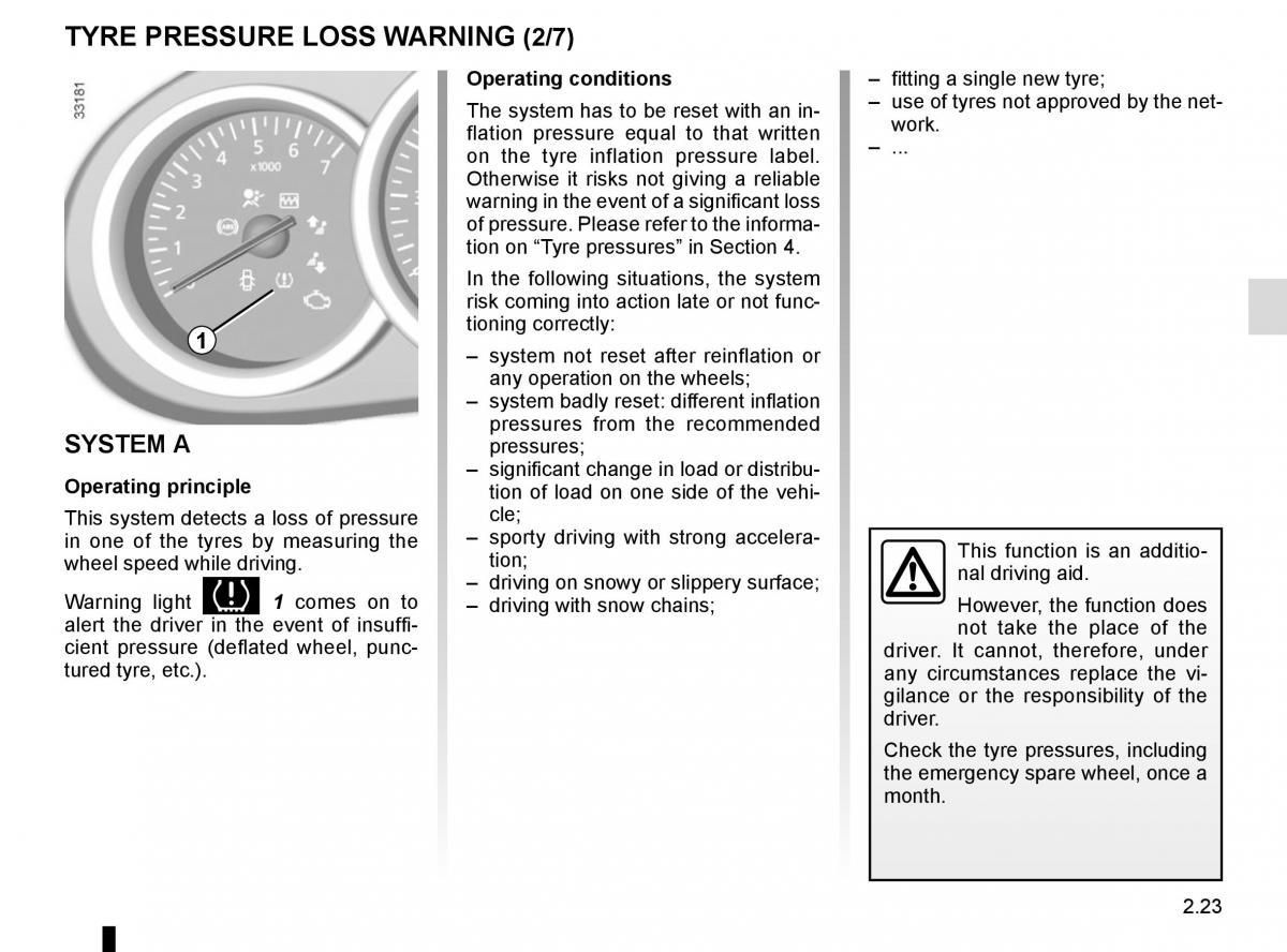 Dacia Duster owners manual / page 99