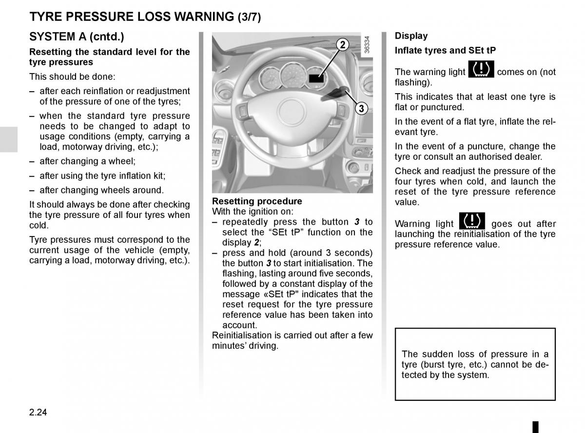 Dacia Duster owners manual / page 100