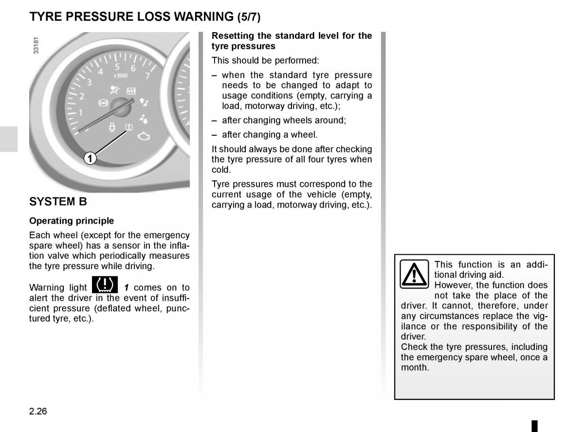 Dacia Duster owners manual / page 102