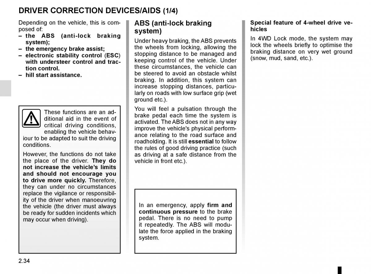 Dacia Duster owners manual / page 110