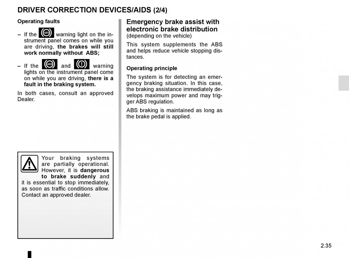 Dacia Duster owners manual / page 111