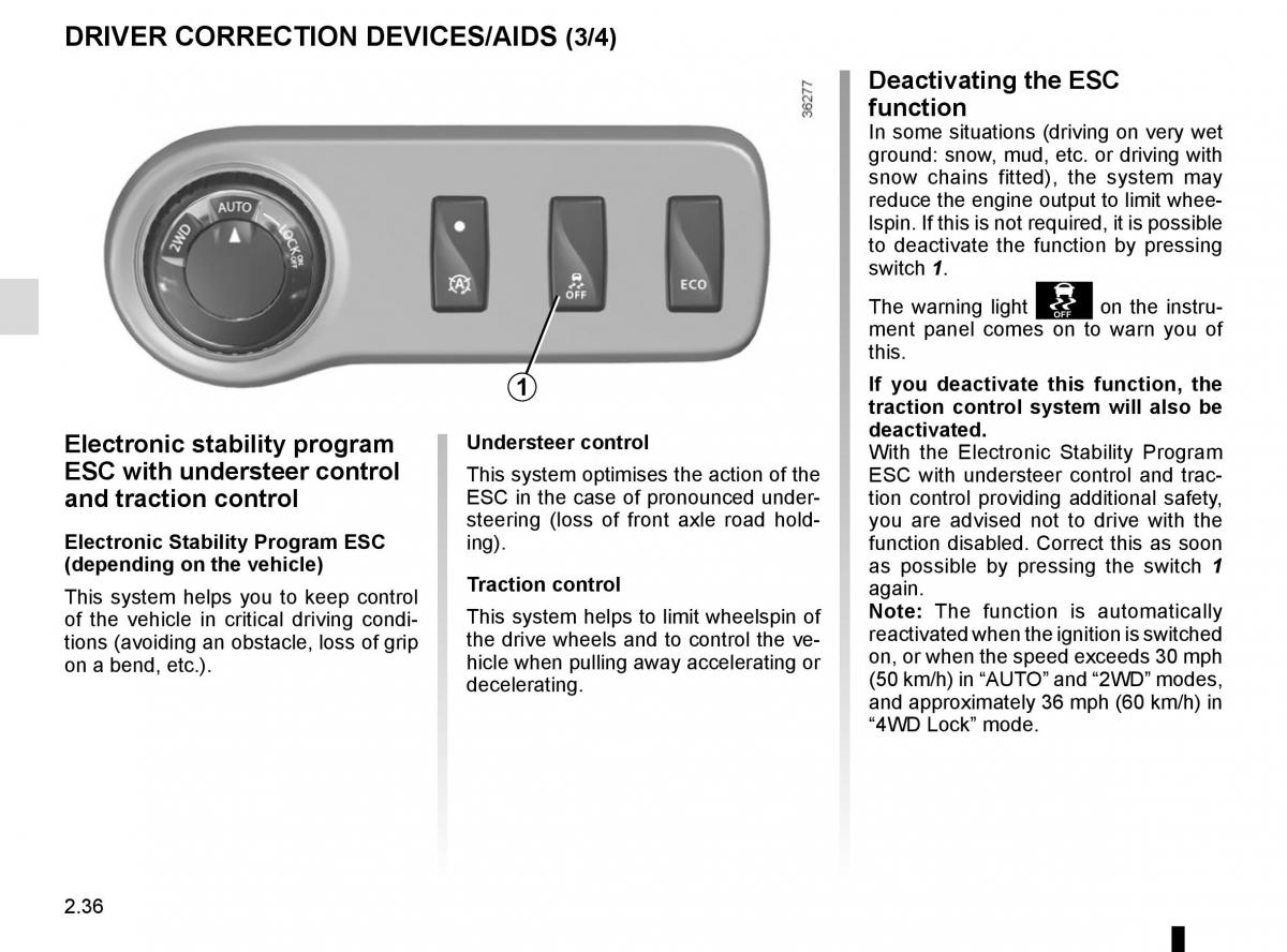 Dacia Duster owners manual / page 112