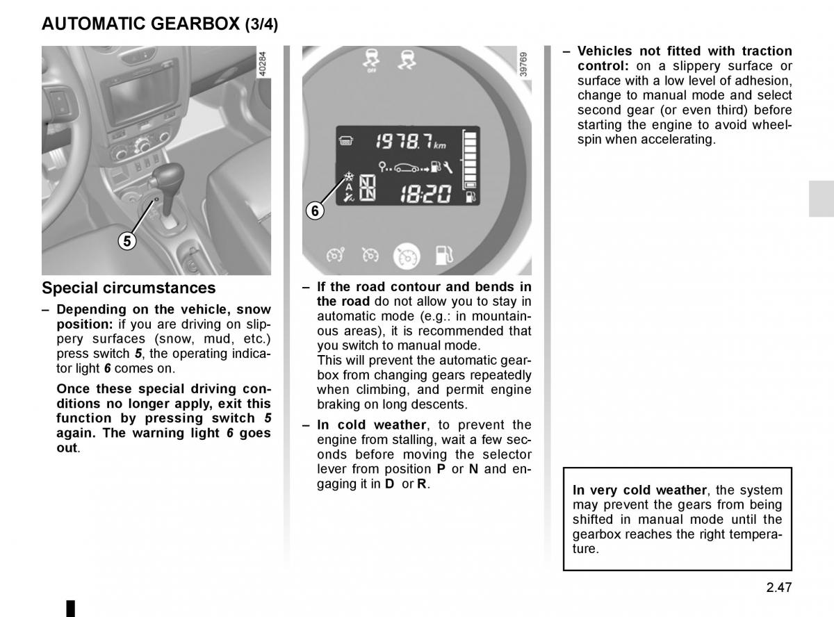 Dacia Duster owners manual / page 123