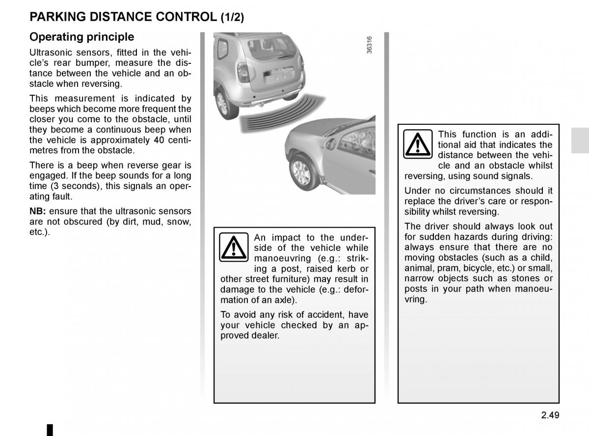 Dacia Duster owners manual / page 125