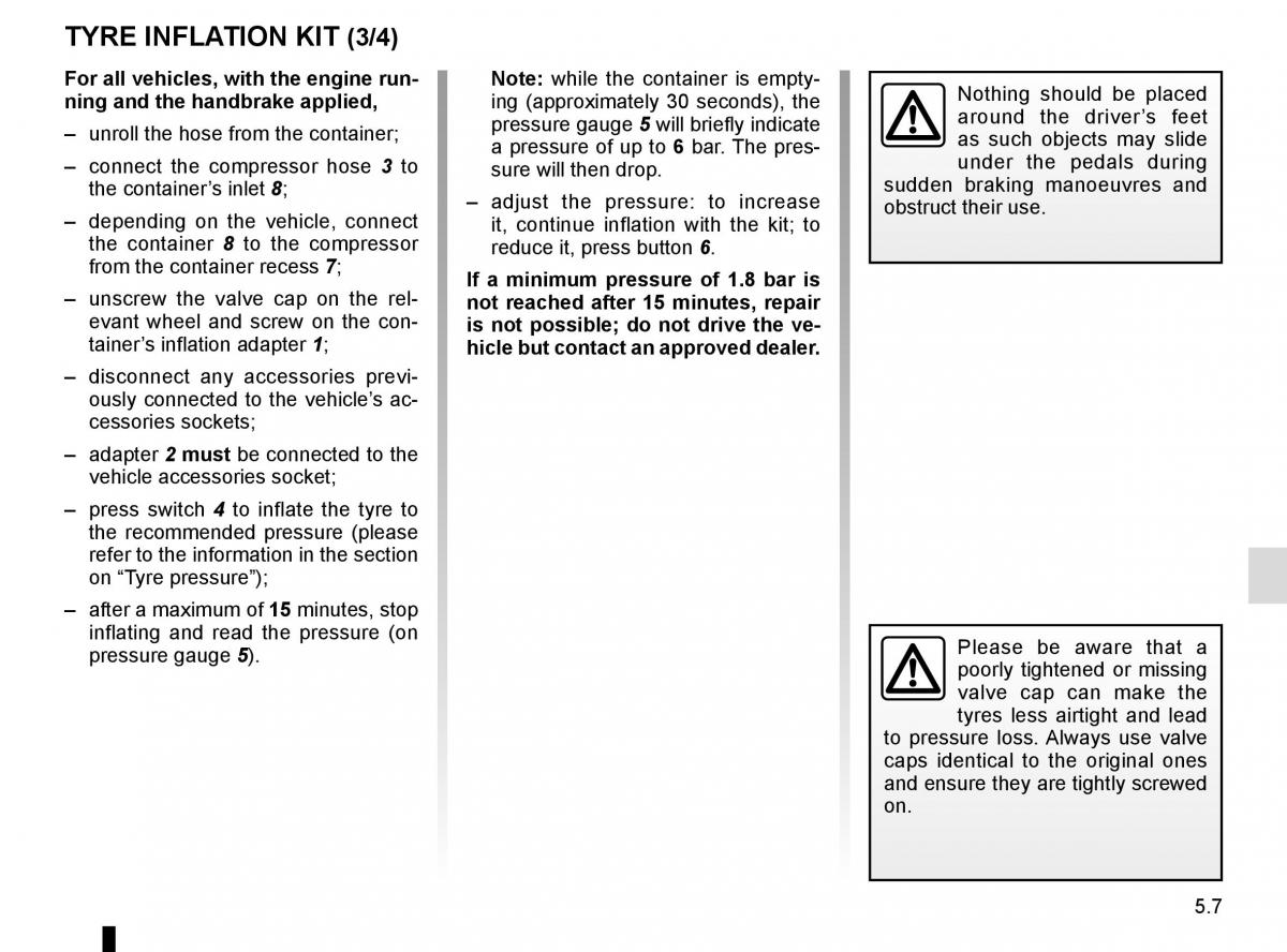 Dacia Duster owners manual / page 185