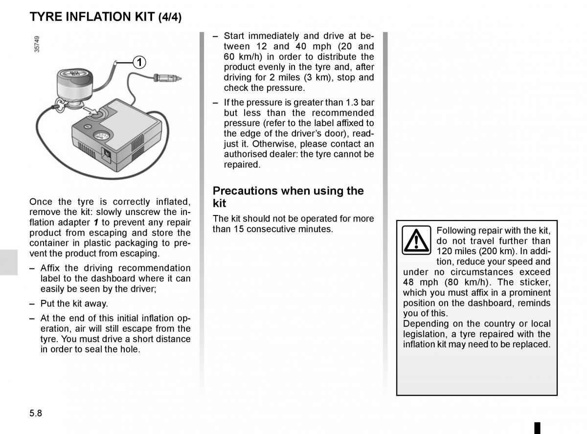 Dacia Duster owners manual / page 186