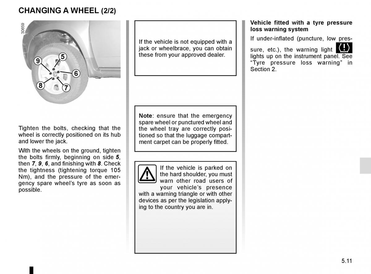 Dacia Duster owners manual / page 189