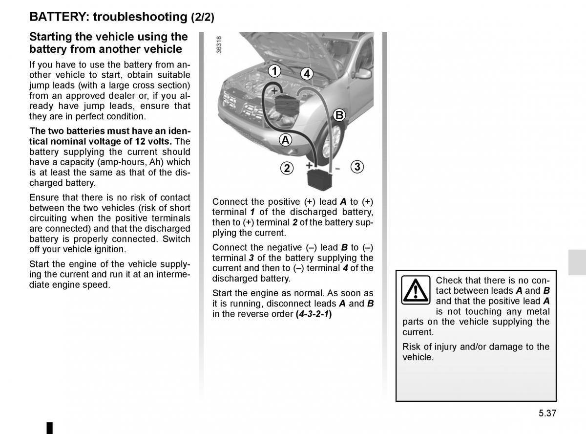 Dacia Duster owners manual / page 215