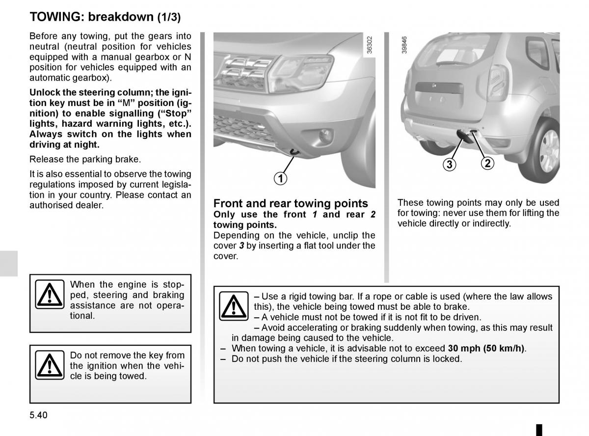 Dacia Duster owners manual / page 218