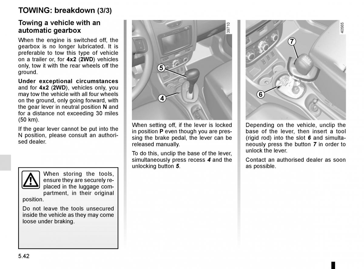 Dacia Duster owners manual / page 220