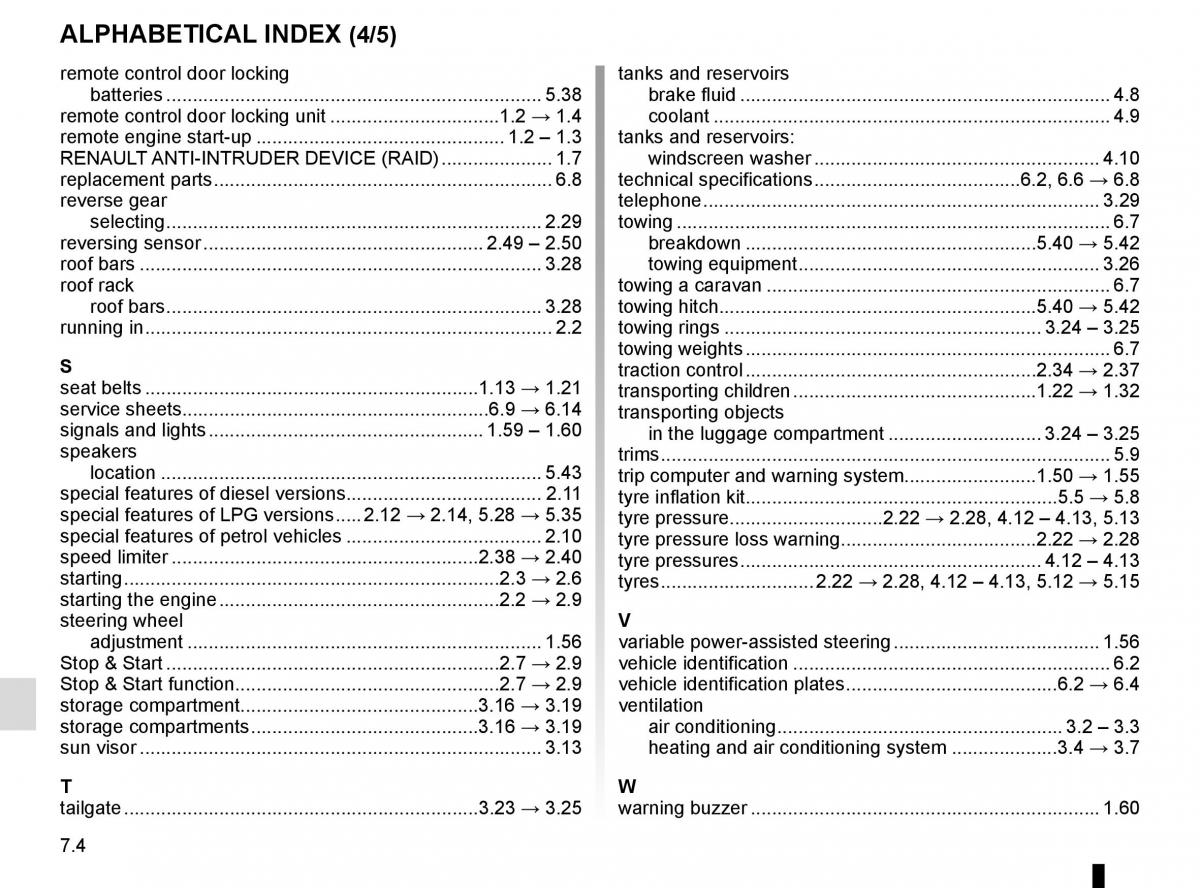 Dacia Duster owners manual / page 252