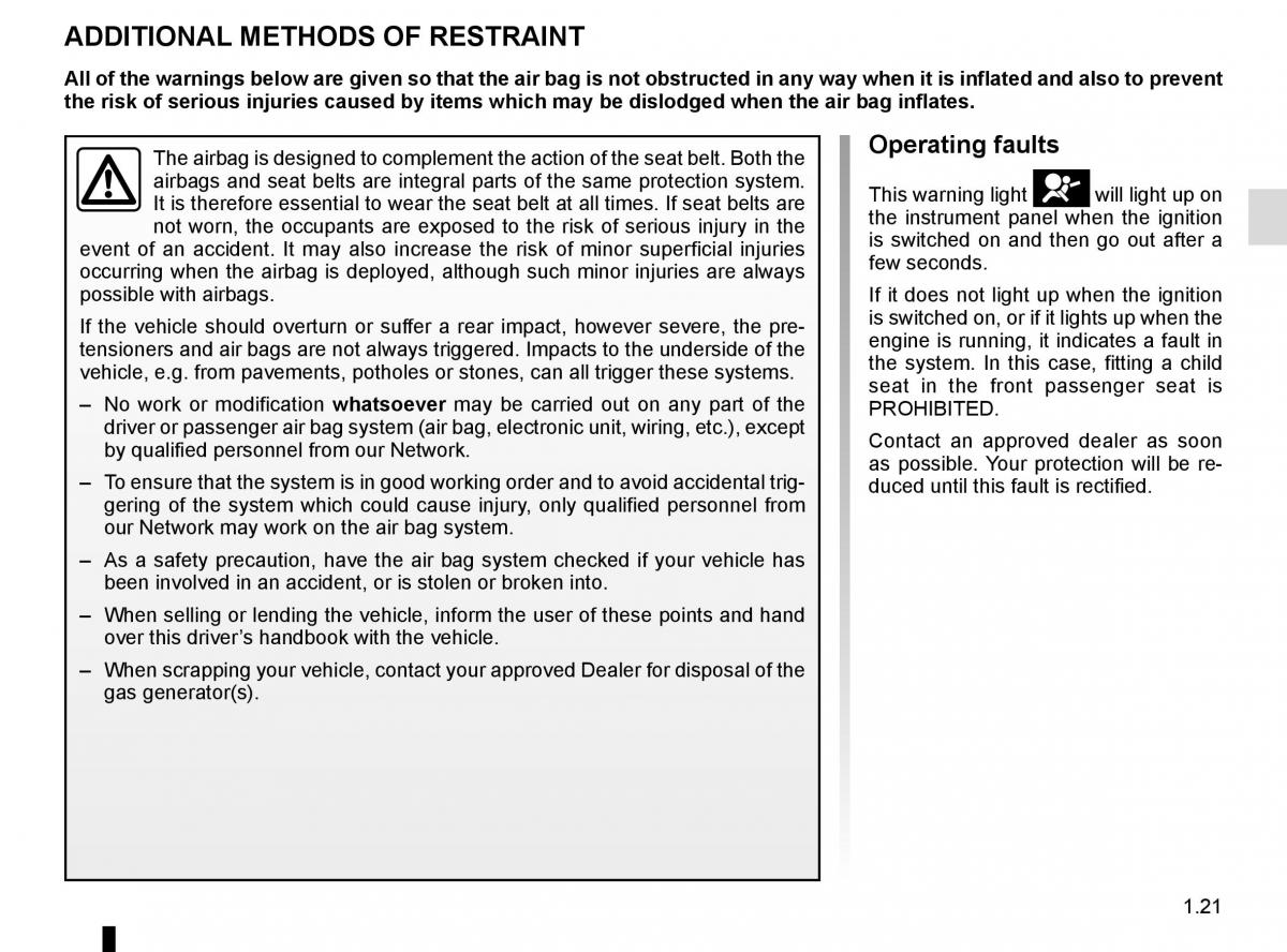 Dacia Duster owners manual / page 27