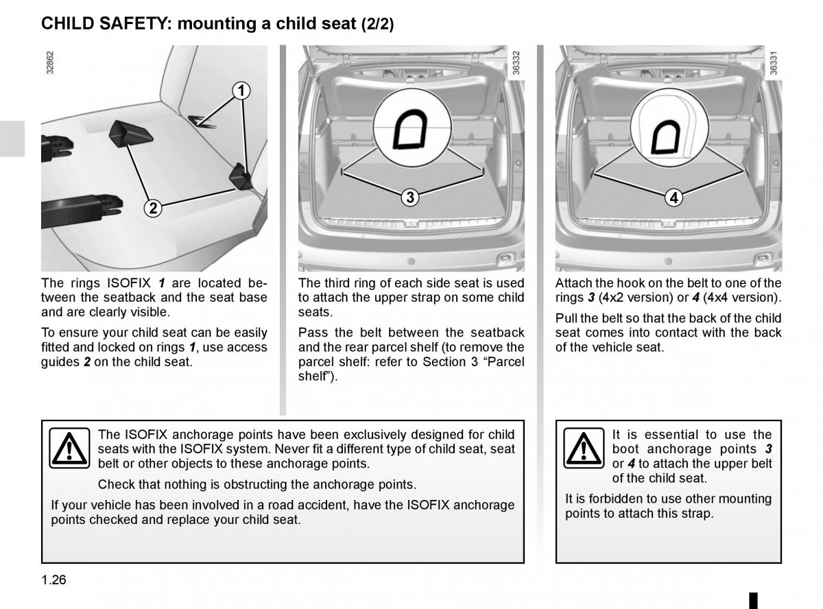 Dacia Duster owners manual / page 32