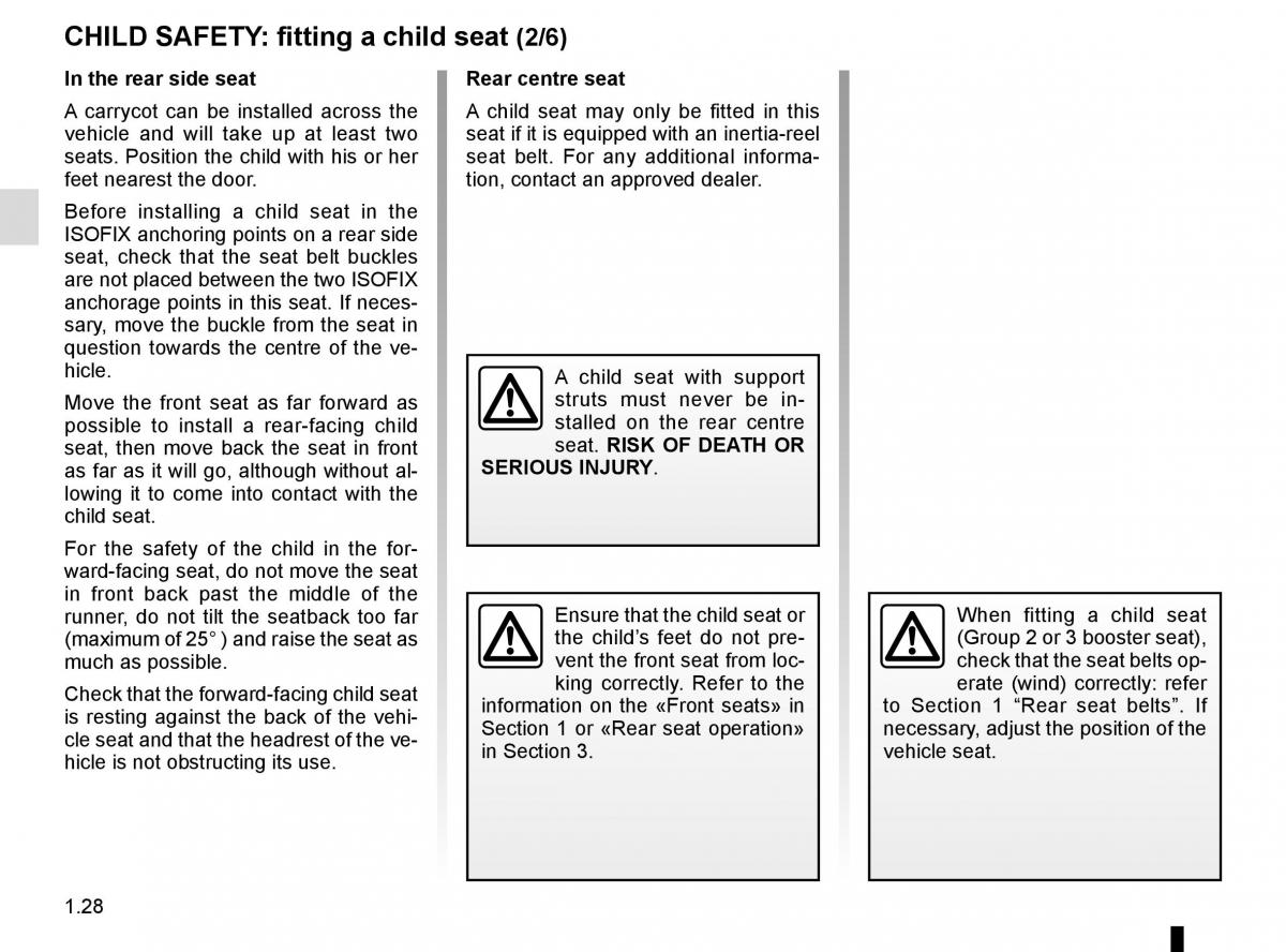 Dacia Duster owners manual / page 34