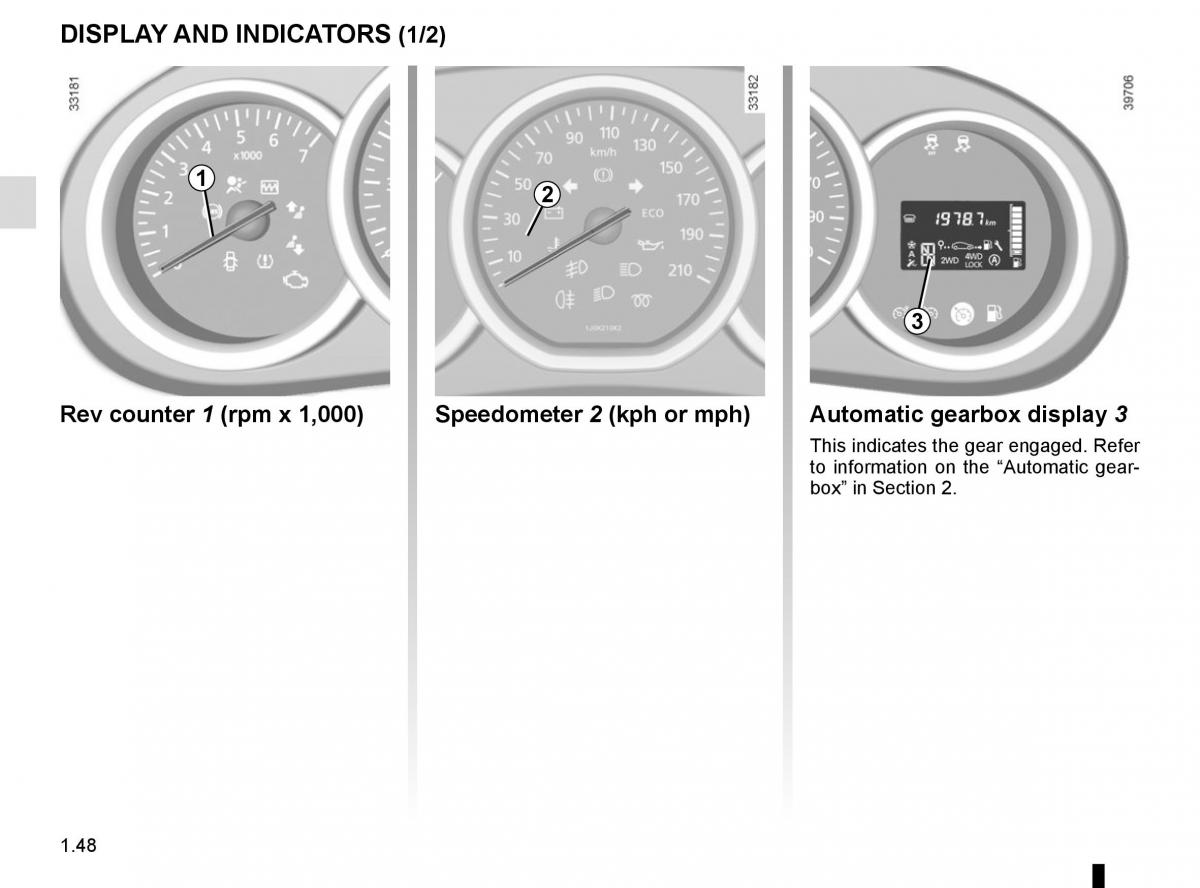 Dacia Duster owners manual / page 54