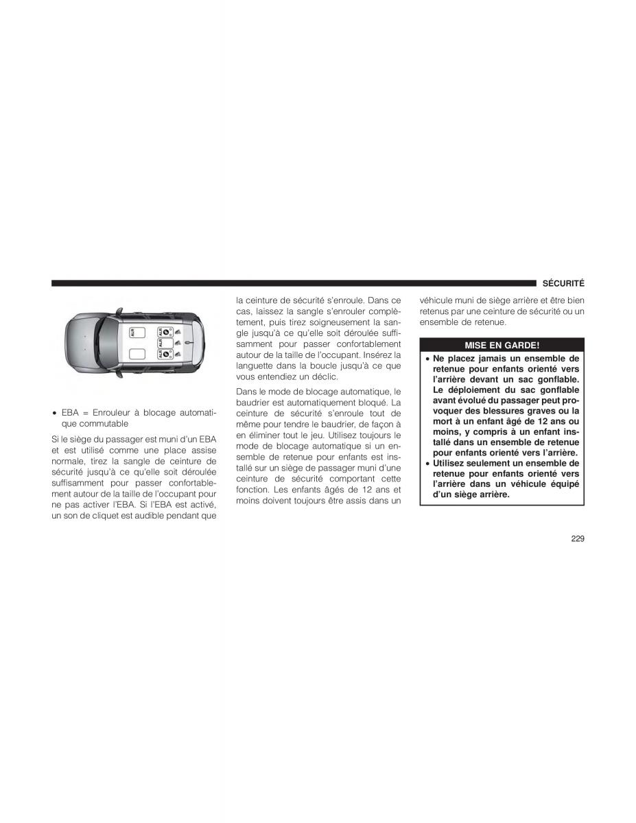 Jeep Renegade manuel du proprietaire / page 231