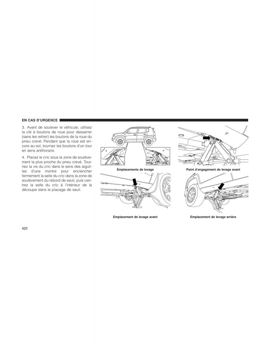 Jeep Renegade manuel du proprietaire / page 422