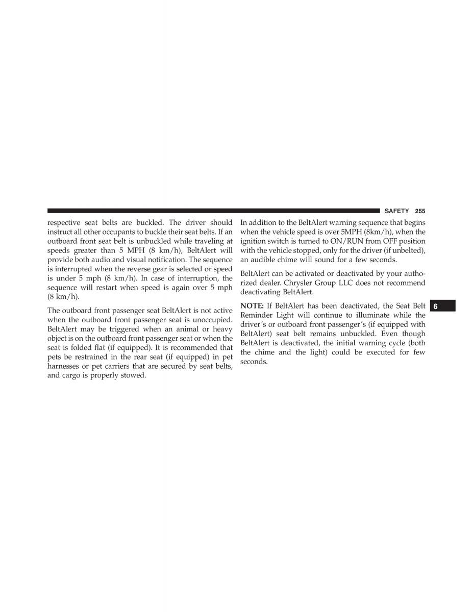 Jeep Renegade owners manual / page 257