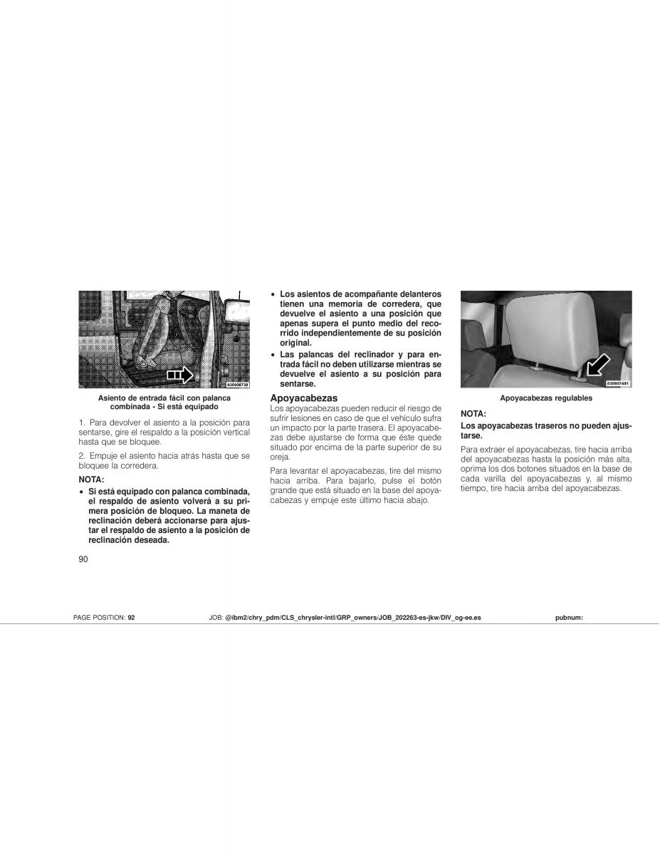 Jeep Wrangler JK manual del propietario / page 92