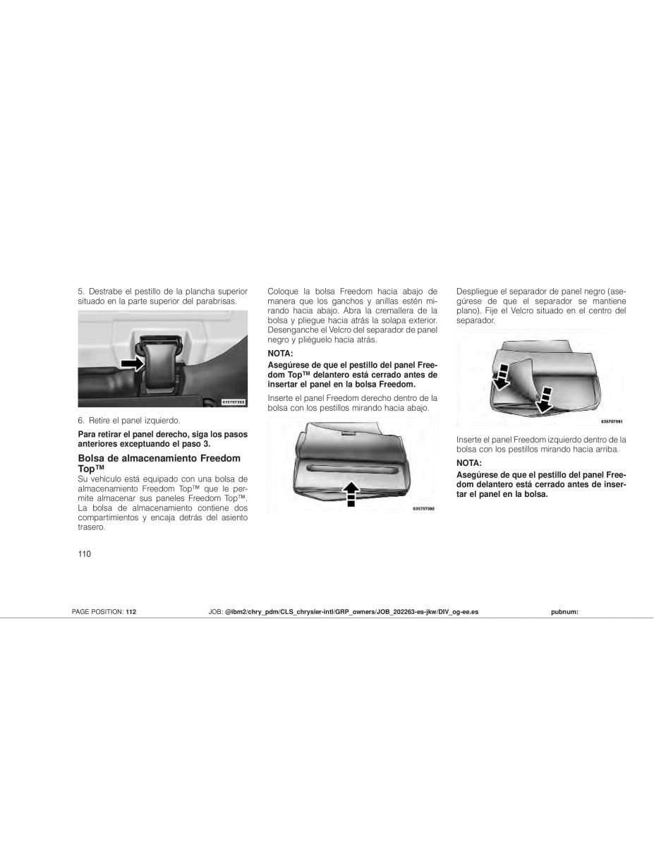 Jeep Wrangler JK manual del propietario / page 112