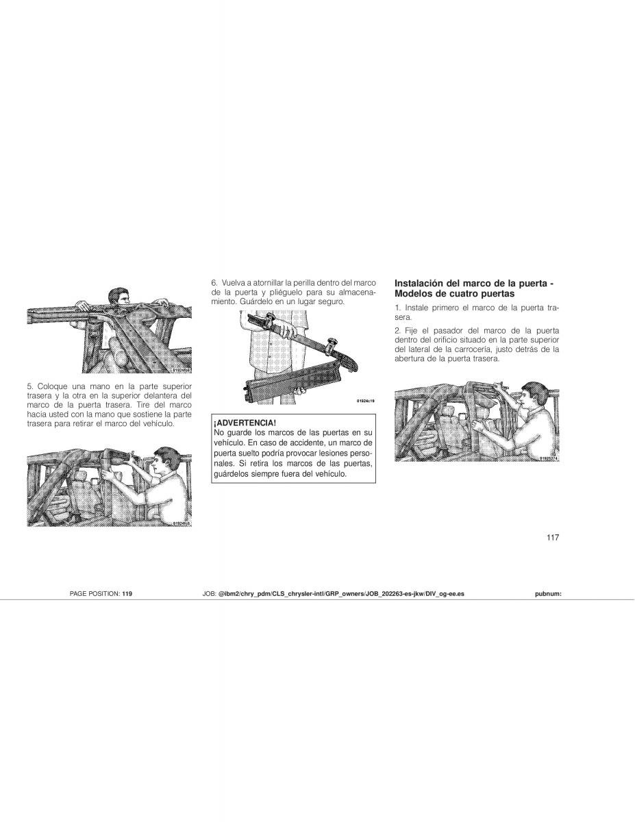 Jeep Wrangler JK manual del propietario / page 119