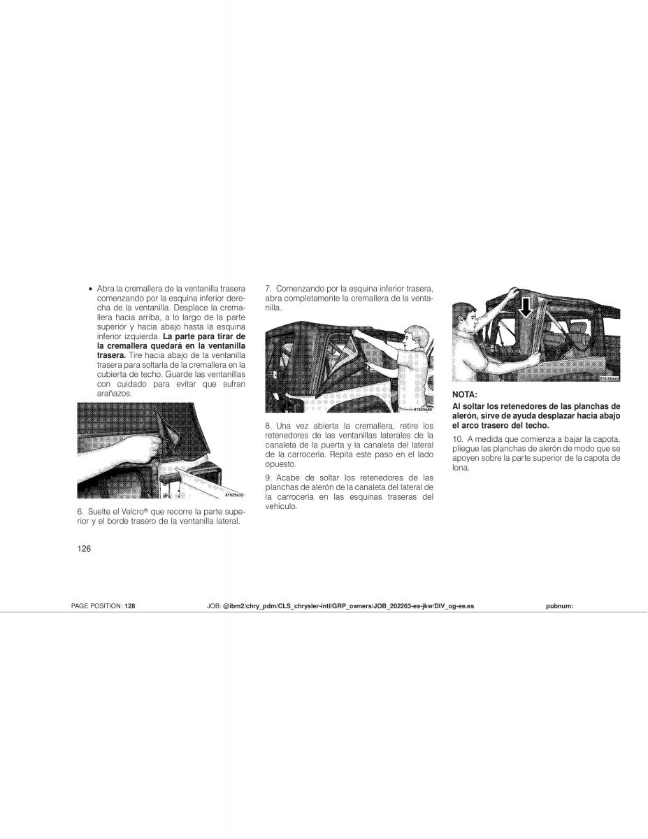 Jeep Wrangler JK manual del propietario / page 128