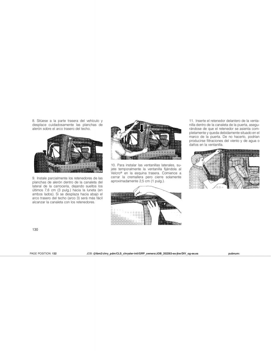 Jeep Wrangler JK manual del propietario / page 132