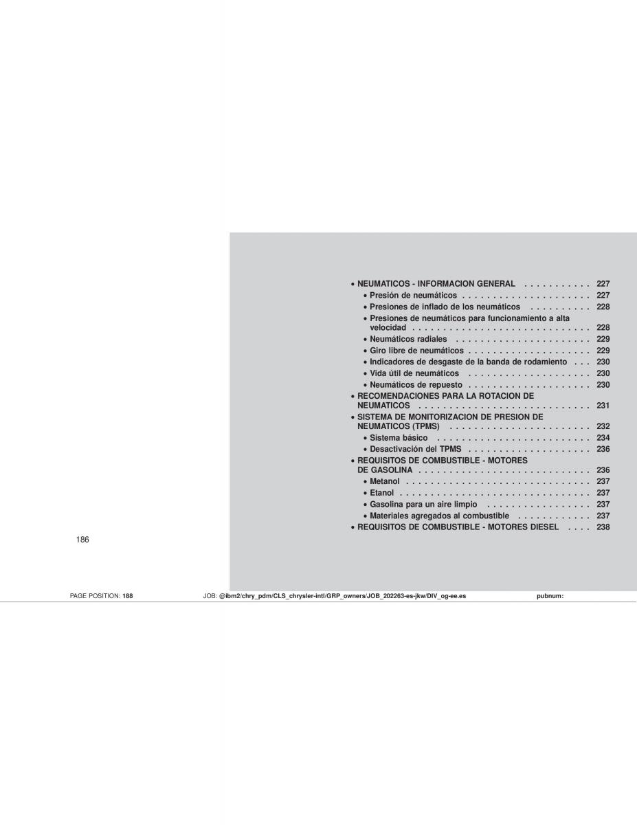 Jeep Wrangler JK manual del propietario / page 188