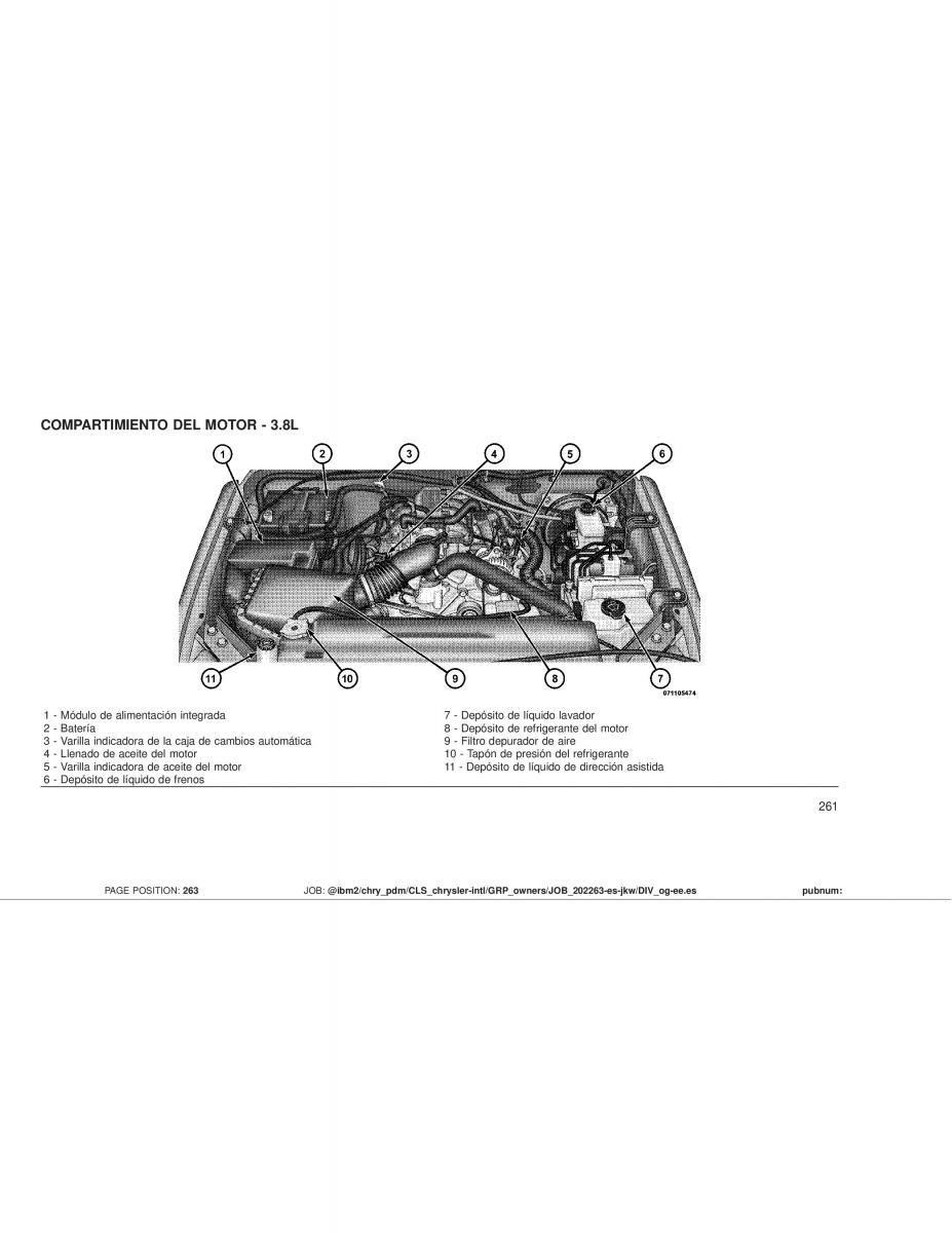 Jeep Wrangler JK manual del propietario / page 263