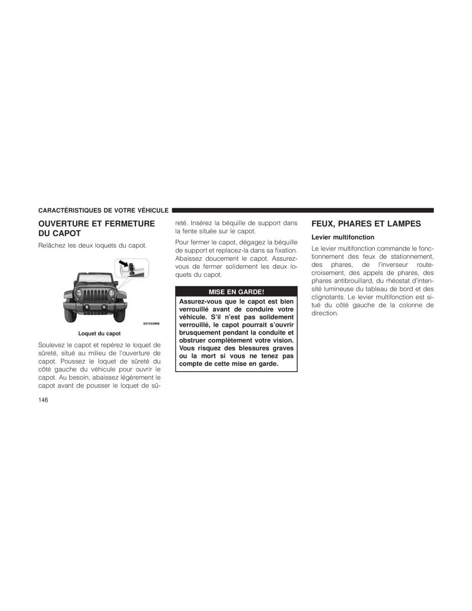 Jeep Wrangler JK manuel du proprietaire / page 148