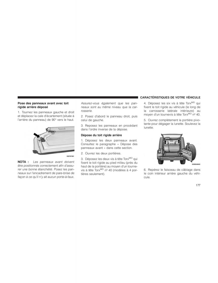 Jeep Wrangler JK manuel du proprietaire / page 179