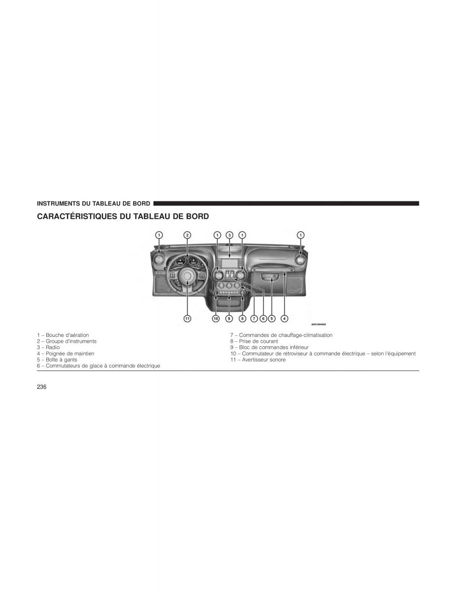 Jeep Wrangler JK manuel du proprietaire / page 238