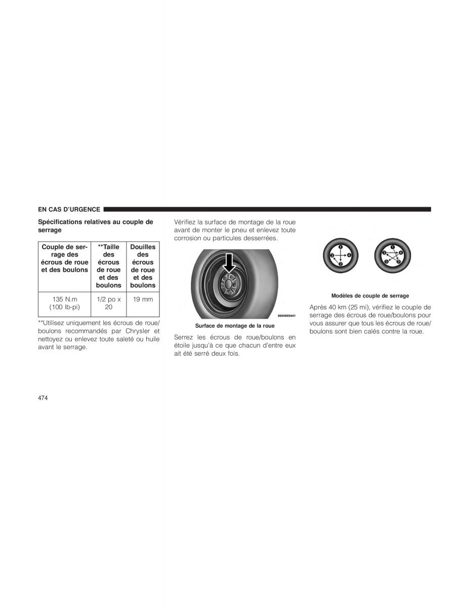 Jeep Wrangler JK manuel du proprietaire / page 476