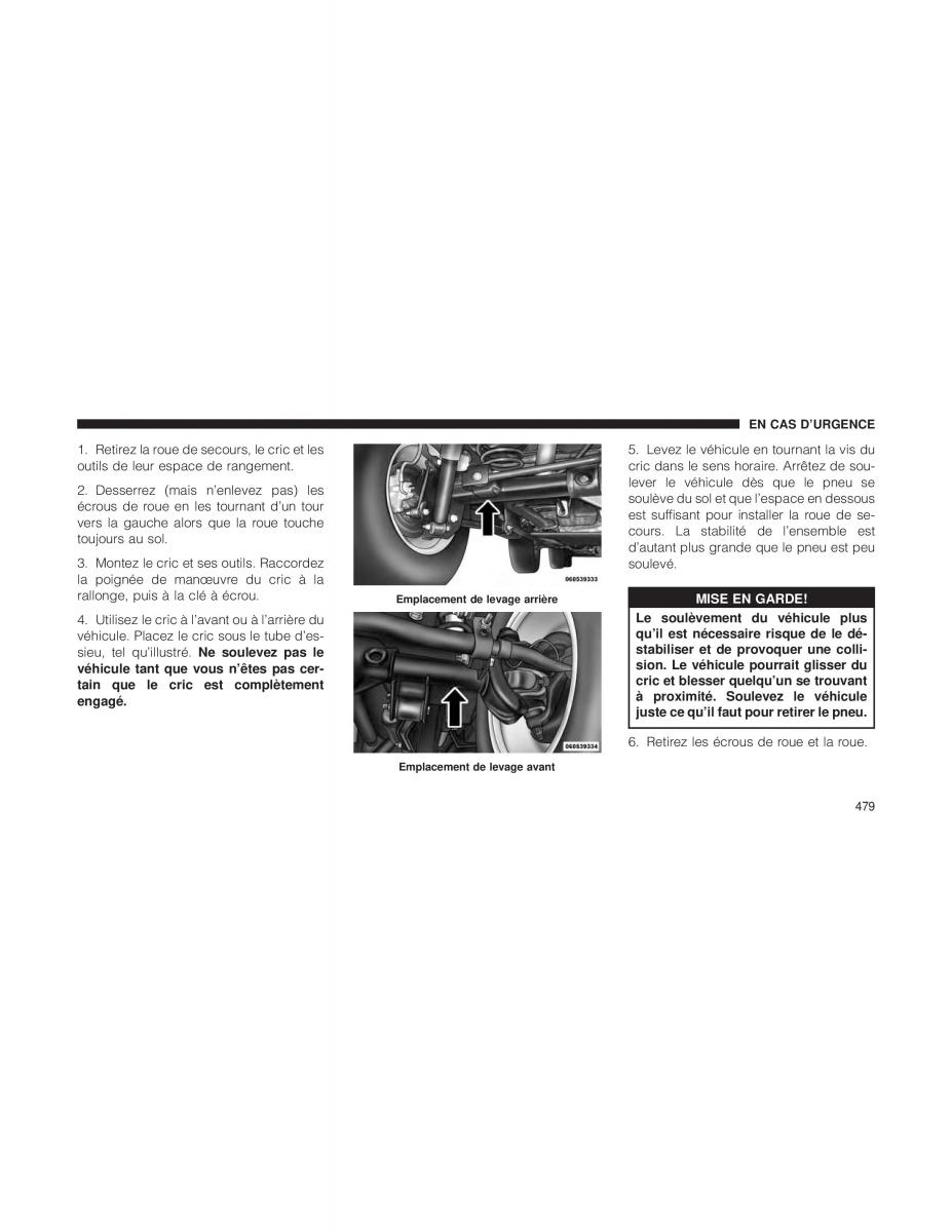 Jeep Wrangler JK manuel du proprietaire / page 481