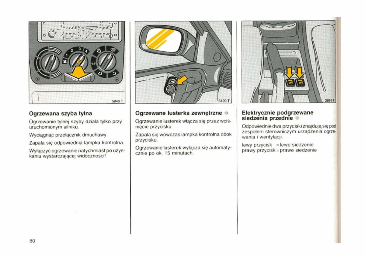 Opel astra I 1 F instrukcja obslugi / page 77