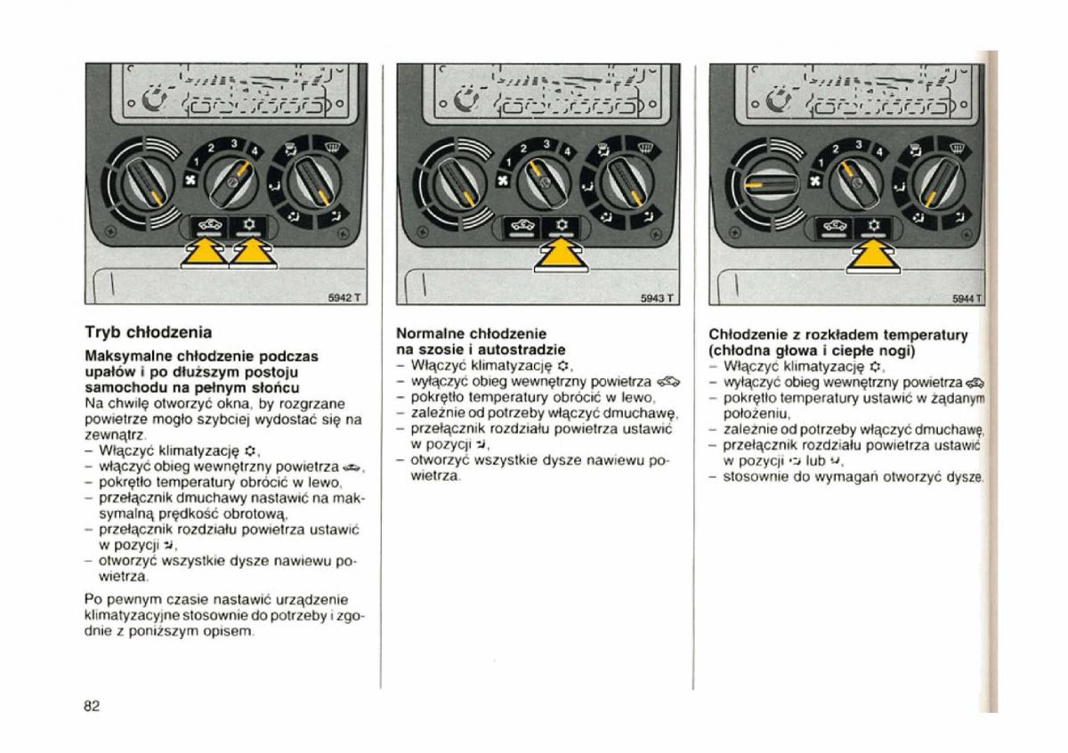 Opel astra I 1 F instrukcja obslugi / page 79