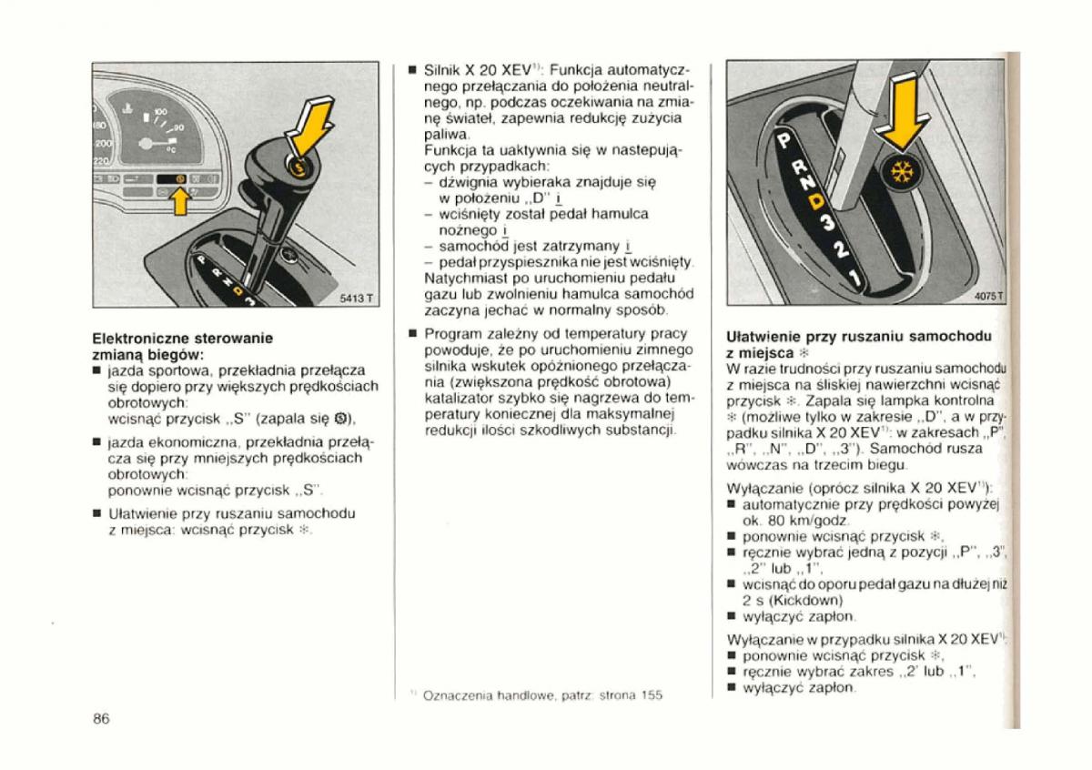 Opel astra I 1 F instrukcja obslugi / page 83