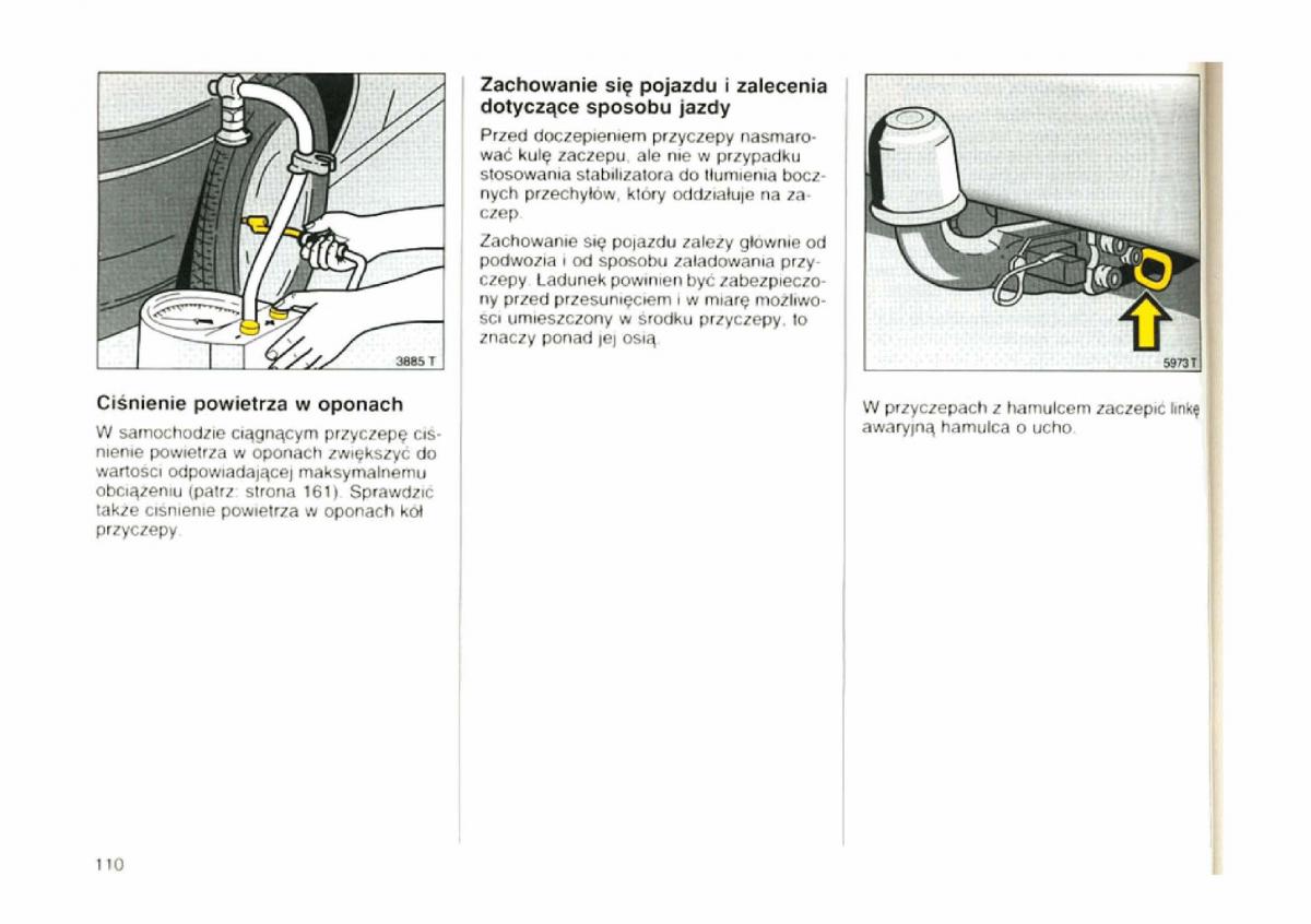 Opel astra I 1 F instrukcja obslugi / page 106