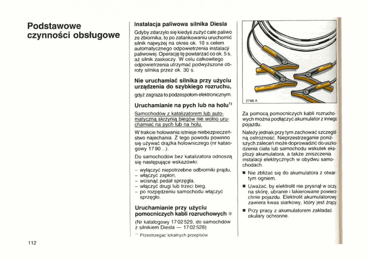 Opel astra I 1 F instrukcja obslugi / page 108